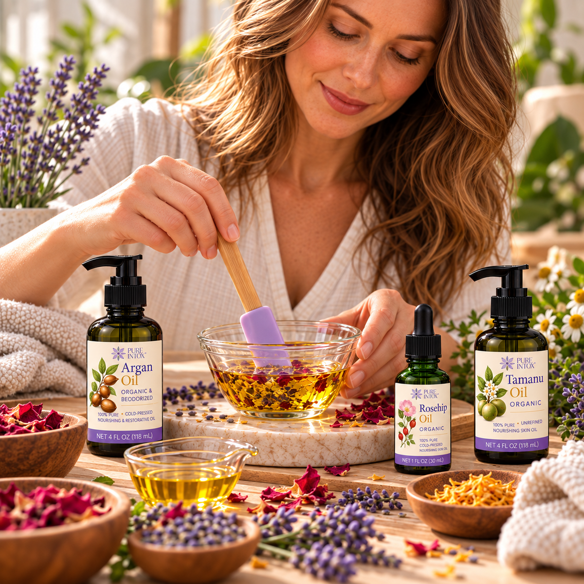 Nourishing Botanical Skin Oil | DIY Face + Body Oil