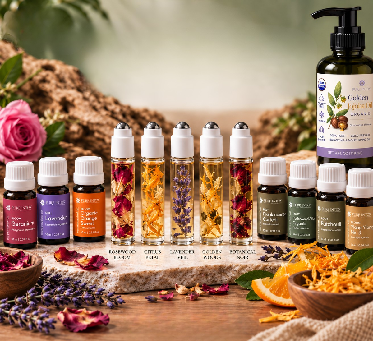 DIY Botanical Perfume Rollers: 5 Natural Perfume Blends with Dried Flowers