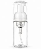 Clear PET Bottle with White Foamer Pump — 50 mL