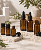 Amber Apothecary Glass Bottles