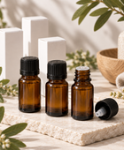 Amber Apothecary Glass Bottles
