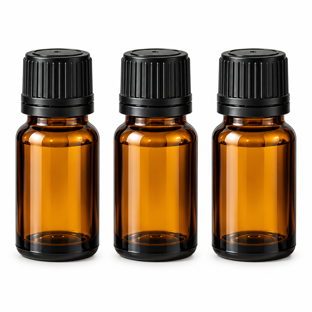 Amber Apothecary Glass Bottles