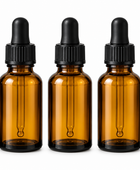Amber Apothecary Glass Bottles