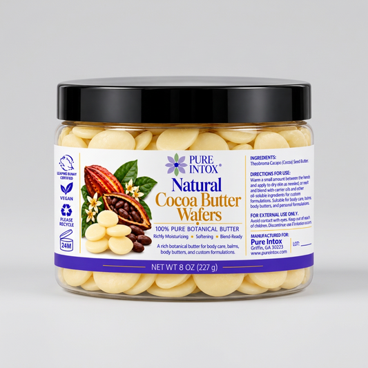 Cocoa Butter Wafers, Natural & Unrefined