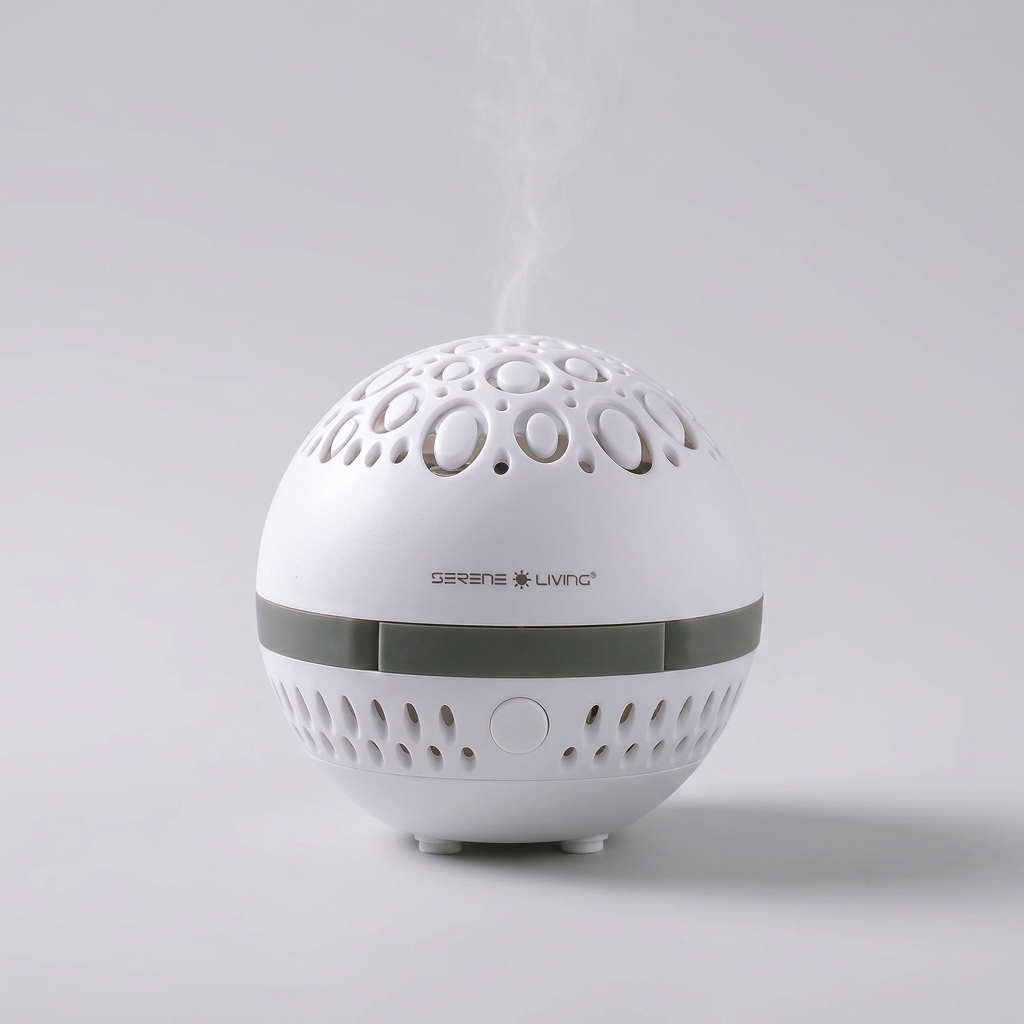 Aroma Sphere Waterless Diffuser + Refill Pad Set + Essential Oil Blend