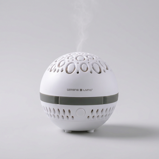 Aroma Sphere Waterless Diffuser + Refill Pad Set + Essential Oil Blend