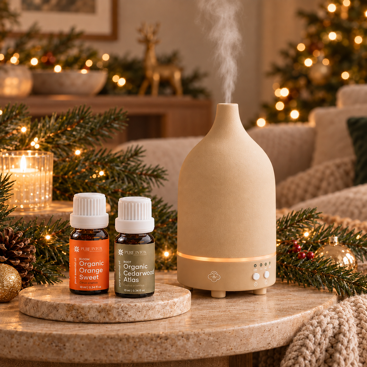 Warm Gathering Diffuser + Essential Oil Gift Set