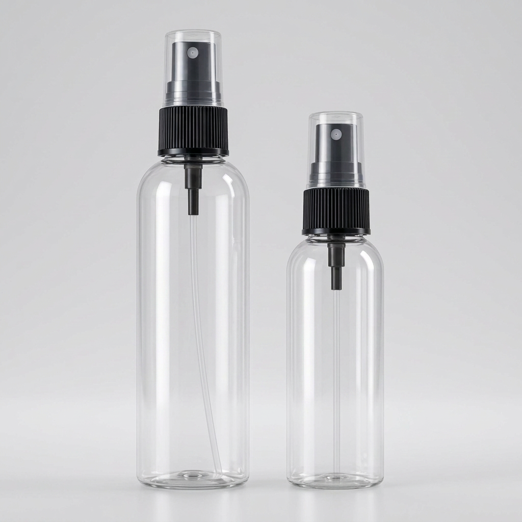 Clear PET Fine Mist Spray Bottles