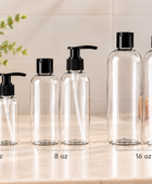 Clear PET Bottles | Black Cap or Pump