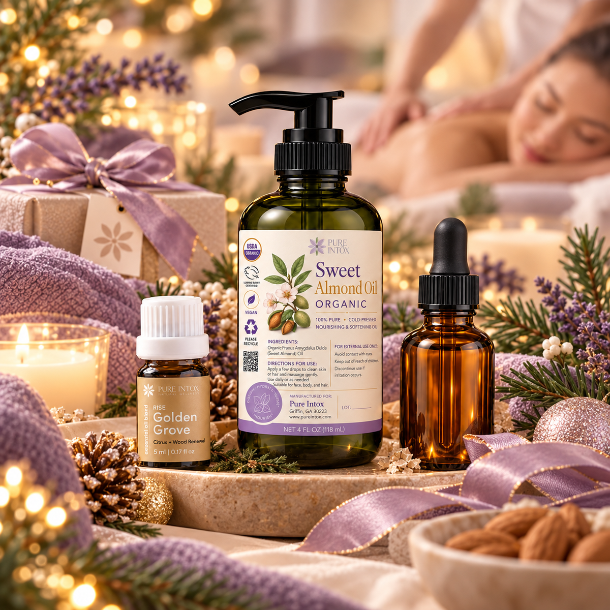 Golden Grove Botanical Massage Ritual Set