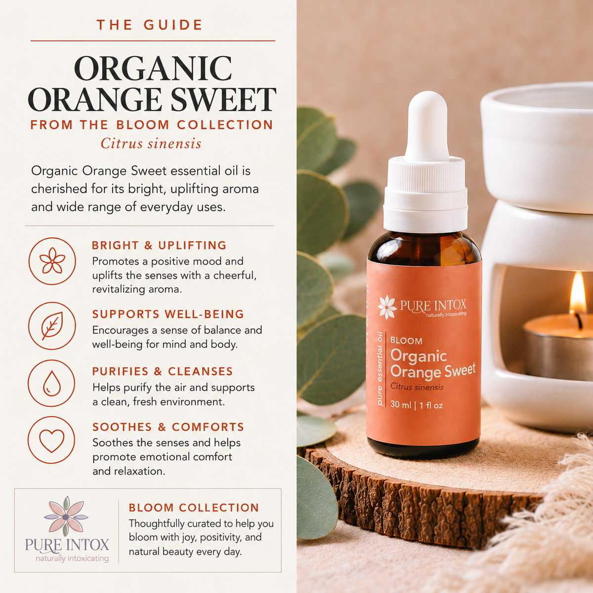 Sweet Orange, Organic Essential Oil
