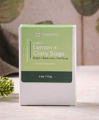 Lemon + Clary Sage Botanical Bar Soap