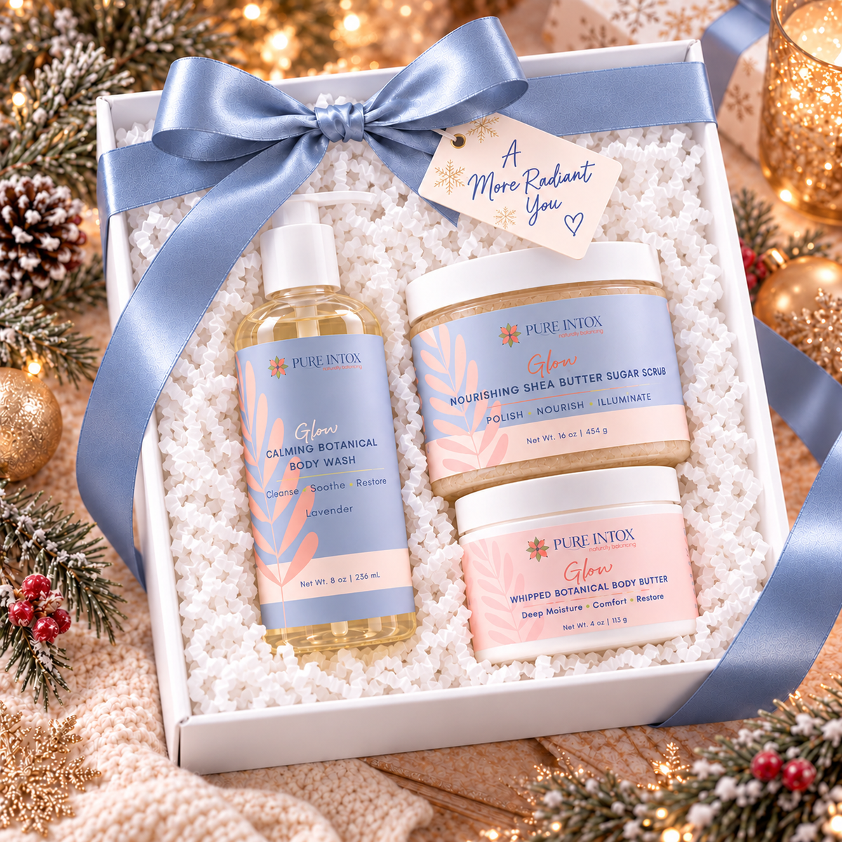 GLOW Botanical Bath & Body Ritual Gift Set