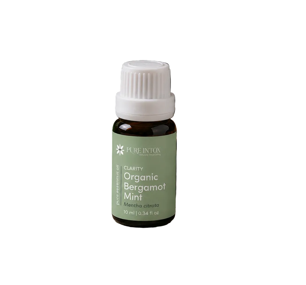 Pure Intox Organic Bergamot Mint Essential Oil 10 mL
