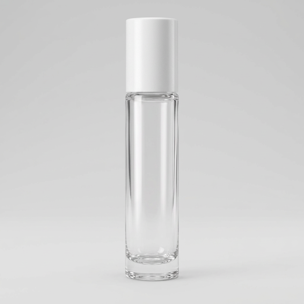 10 mL Clear Glass Roll-On Bottle