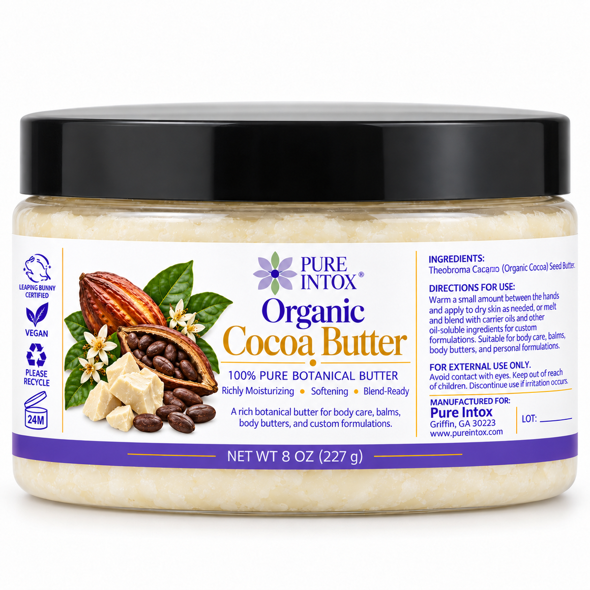 Cocoa Butter, Organic
