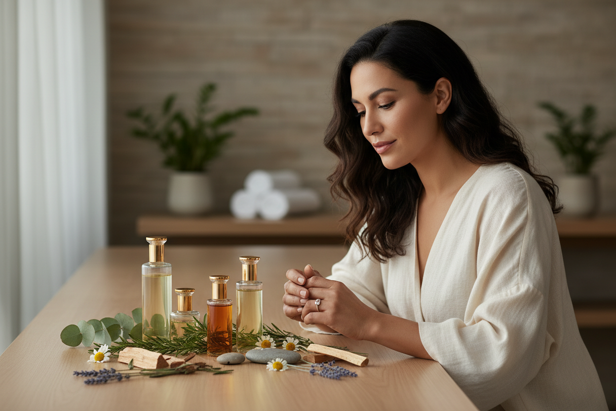 Quiet pause during an intentional stress reset ritual