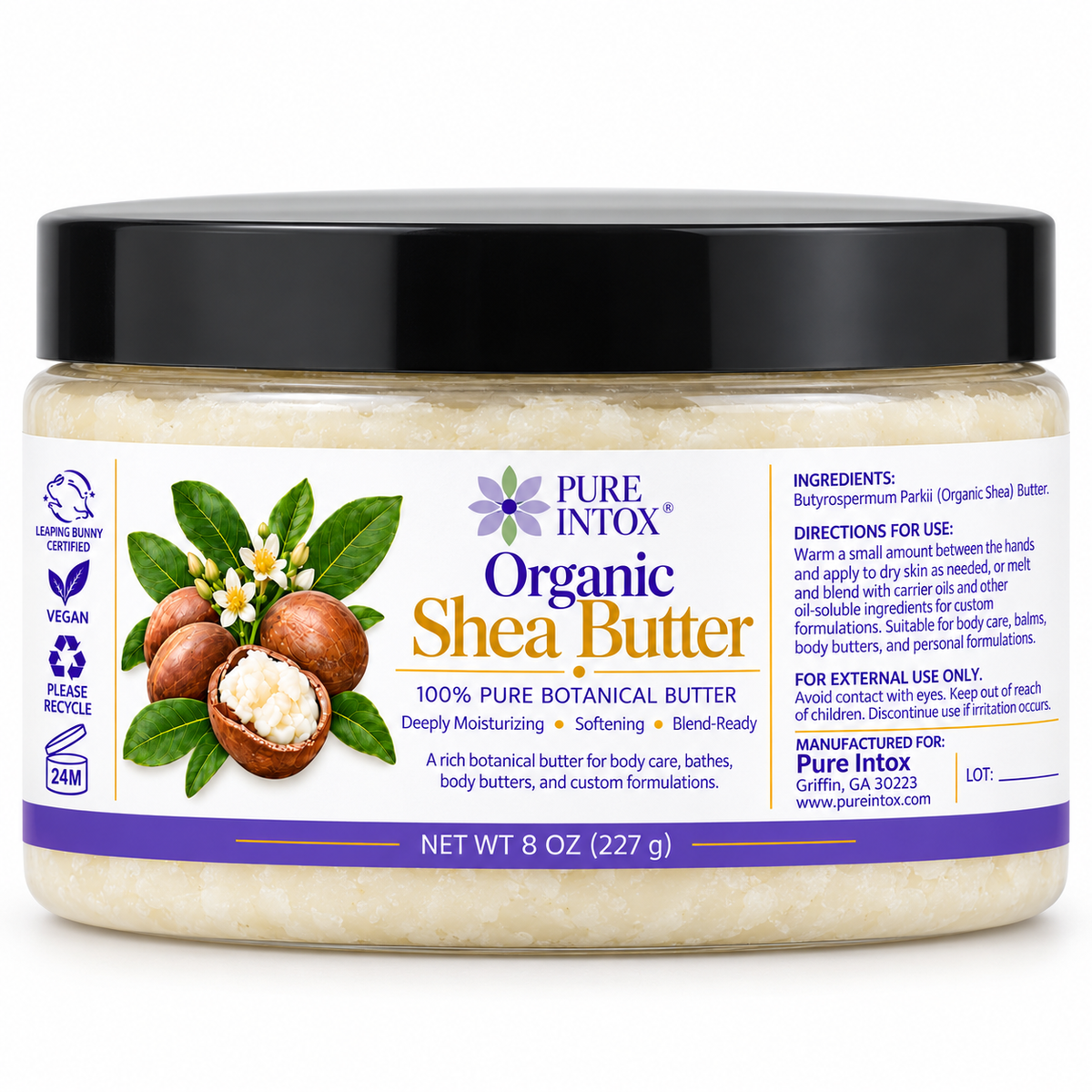 Shea Butter, Refined Organic