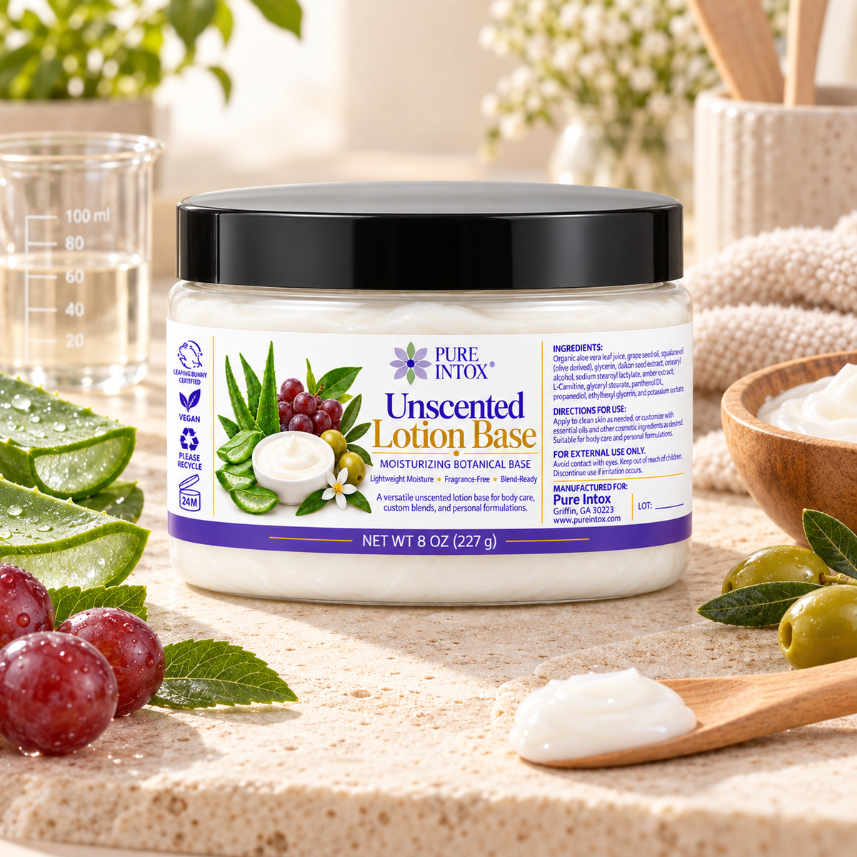 Unscented Lotion Base, Organic